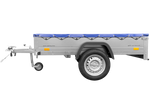 Lehký přívěs 200x125 UNITRAILER GARDEN 201 KIPP s modrým krytem