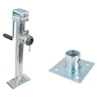 Kompletní sada klikového zvedáku TJ5002 + adaptér TJ5002A UNITRAILER pro přívěs 1300 kg