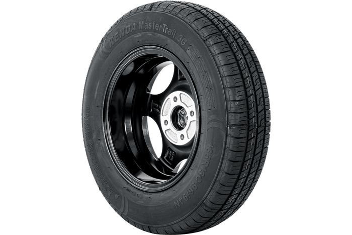 Zesílené kolo pro přívěs TYRE KENDA 165/80 R13C 96/94N ALU RÁFEK STARCO leštěný 5Jx13"H2 4X100 ET:30