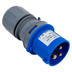 Elektrická zástrčka MANTES 3P, samec, přenosná, 16A, 230V