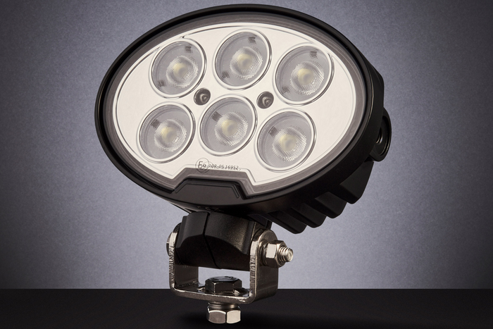 LED pracovní reflektorová svítilna TT TECHNOLOGY BLACK TT.13359F 6xLED 4800lm oválná