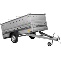 Jednonápravový přívěs 264x125 UNITRAILER FORCE 264 KIPP s bočnicemi BIS a hliníkovou plachtou