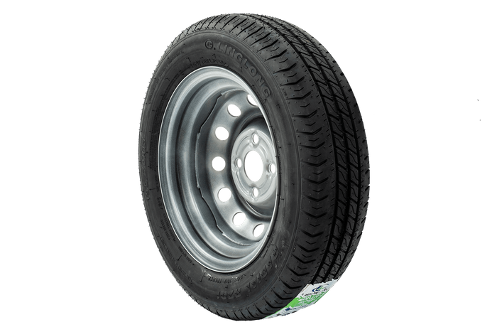 Sada dvou kol pro přívěsy UNITRAILER / TEMARED / AGADOS / VAPP / AUTOVIA  LINGLONG PNEU 155/70 R13 75N UNITRAILER RIMS 4Jx13" 4x100 ET:30