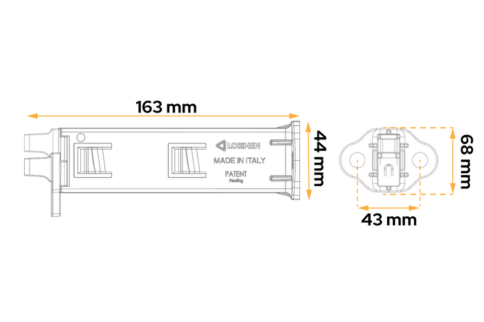 Sada dvou skládacích zakládacích kol LOKHEN ORIGAMY 46 h: 190 mm / sada s rukojetí