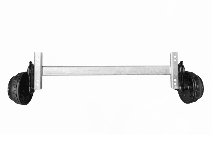 Brzděná náprava KNOTT VGB18MV pro přívěs/nosič 1800 kg 1100 mm 1570 mm 5x112