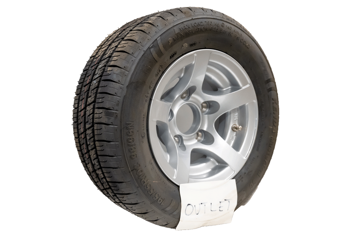OUTLET Zesílené kolo pro přívěs KENDA TIRE 195/55 R10C 98/96N HLINÍKOVÝ RÁFEK STARCO 6Jx10"H2 5x112 ET:-4