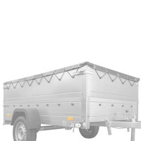 Rám H-0 pro přívěs s plochou plachtou šedá pro GARDEN TRAILER 200 KIPP