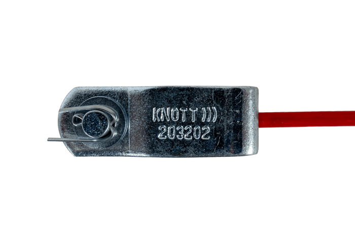 Nouzové bezpečnostní lano KNOTT breakaway s karabinou 1200 mm
