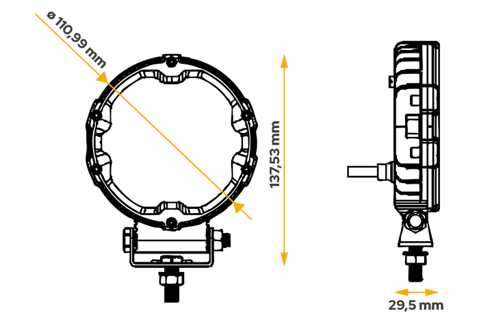 LED pracovní reflektor KAMAR X-SPIDER L0196 9xLED 1700lm