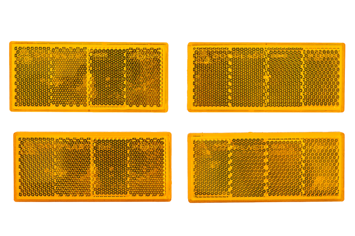 Sada 4 x odrazka oranžová pro přívěs