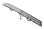 Skládací hliníková rampa UNITRAILER ALR003 pro přívěs 221 cm 340 kg s pásem a podpěrou