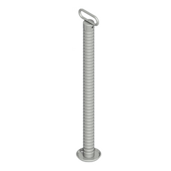 Pevná podpěra s vlnitou trubkou KNOTT 6D6585.001 pro přívěs 800 kg 48 mm 705 mm