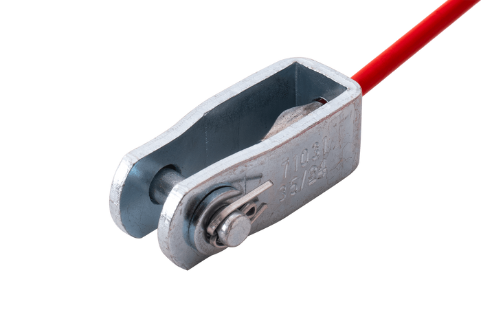 Nouzové bezpečnostní lano KNOTT breakaway s karabinou 1700 mm