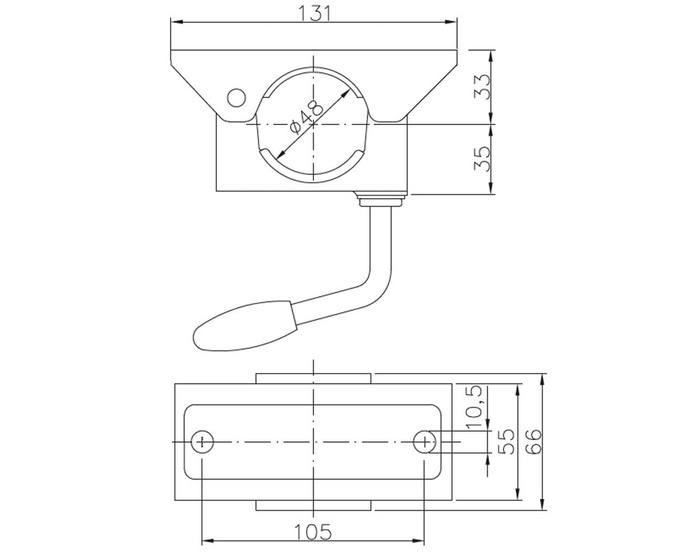 Svorka pro opěrné kolo WINTERHOFF KLE48 48 mm