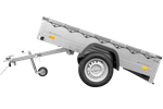 Lehký přívěs 200x125 UNITRAILER GARDEN 201 KIPP s šedou plachtou