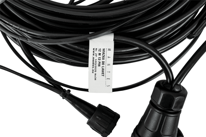 Elektroinstalace MANTES, svazek tažného vozidla, 12 m, zástrčka 13 PIN, bajonety 2x 8 PIN