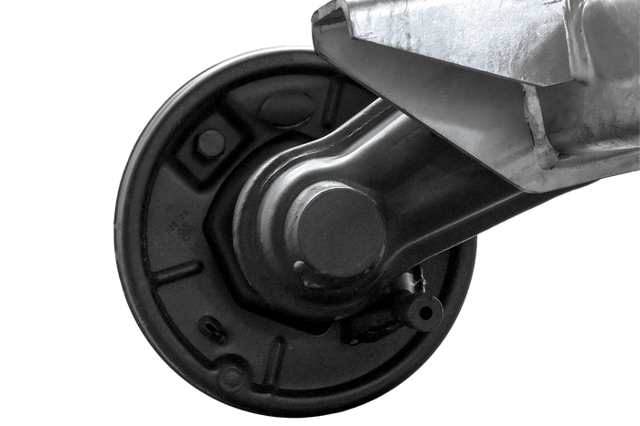 Brzděná náprava KNOTT VGB15M/MV pro přívěs/nosič 1500 kg 1400 mm 1850 mm 5x112