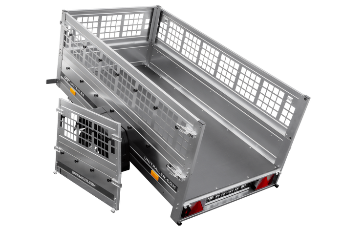 Přívěs Garden Trailer 200 KIPP s síťovanými bočnicemi