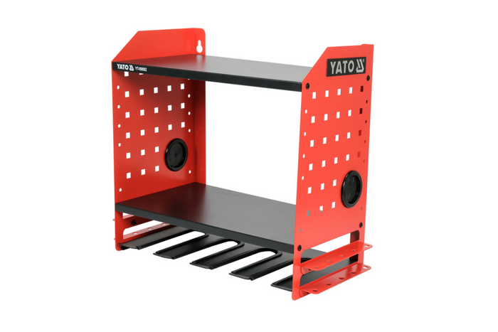 Dílenský regál YATO YT-09092 kovový pro elektrické nářadí 465x405x225mm