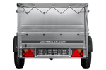 Přívěs za auto 200x106 UNITRAILER GARDEN 200 KIPP s bočnicemi BIS a šedou plachtou