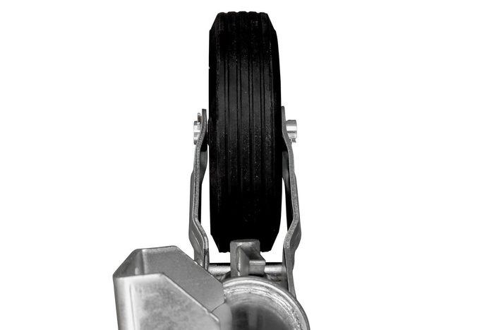 Automatické opěrné kolo UNITRAILER s rukojetí 250 kg 60 mm 785-955 mm
