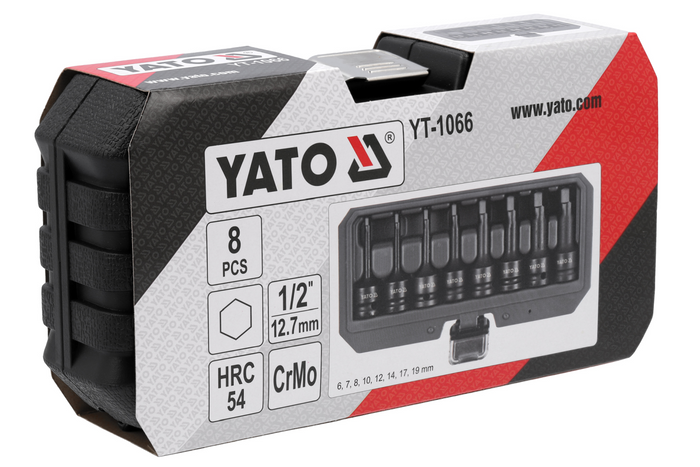Imbusové rázové klíče YATO YT-1066, 8 ks.