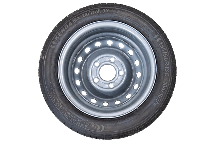 OUTLET Zesílené kolo pro přívěs PNEUMATIKA KENDA 195/50 R13C 104/102N RÁFEK KENDA 6Jx13"H2 5x112 ET:30