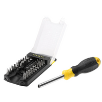 Šroubovák STANLEY MULTIBIT, 34 kusů, sada bitů