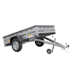 Přívěs za auto 200x125 UNITRAILER GARDEN 201 KIPP s rámem H-0 a šedým krytem