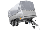 Lehký přívěs 264x150 UNITRAILER GARDEN 265/2 KIPP s bočnicemi BIS, rámem H-800 a šedým krytem