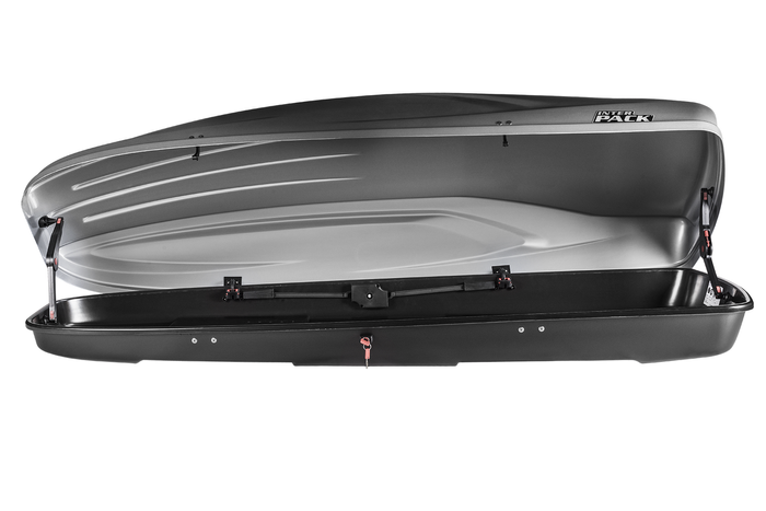 Střešní box Inter Pack Stella 480 stříbrný kevlar (flexi fit G2)