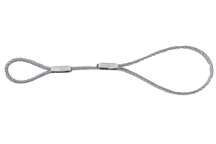 Bezpečnostní lanko EFMETAL pro nebrzděné přívěsy 250 mm 250 kg
