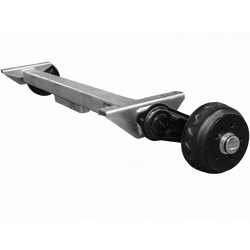 Brzděná náprava KNOTT VGB13-M pro přívěs/nosič 1350 kg 1300 mm 1770 mm 5x112