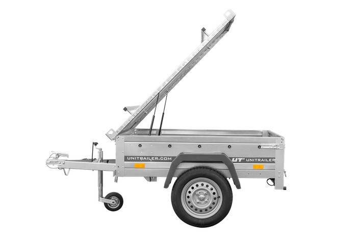 Jednonápravový přívěs 150x106 UNITRAILER GARDEN 150 KIPP s hliníkovou plachtou
