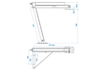 ProPlus 361510V01 výsuvná rohová podpěra levá přední/pravá zadní strana přívěsu 600 kg 460 mm
