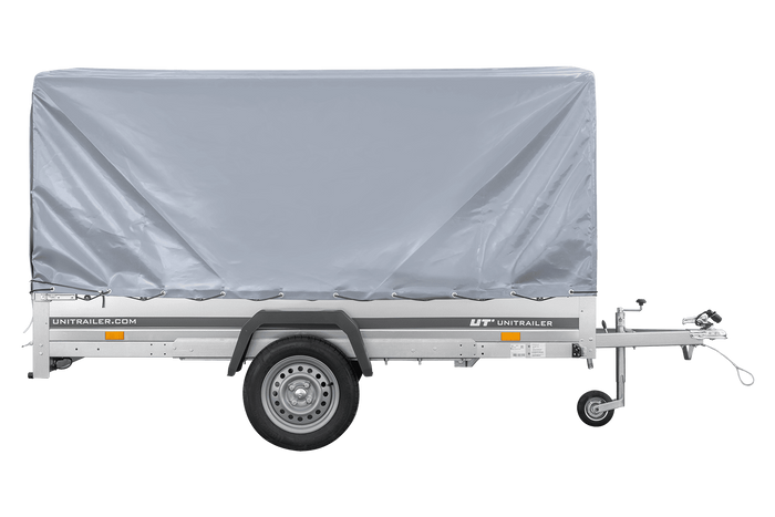 Jednonápravový přívěs 264x150 UNITRAILER GARDEN 265 KIPP s rámem H-1100 a šedým krytem