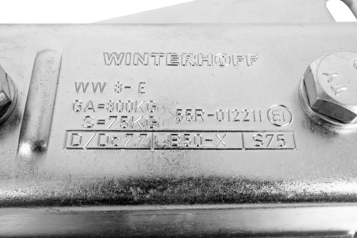 Adaptér pro kulové tažné zařízení WINTERHOFF WW 8-G+V pro přívěs o hmotnosti 800 kg s ojí typu V