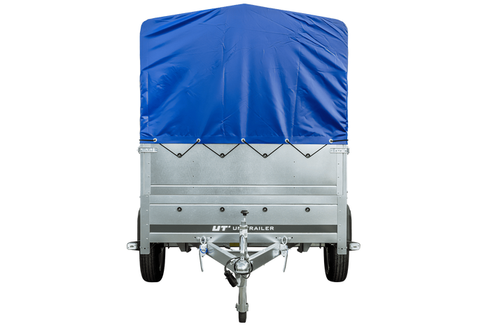 Přívěs Garden Trailer 230 KIPP s BIS bočnicemi, rámem H-800 a modrou plachtou