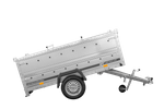 Jednonápravový přívěs 230x125 UNITRAILER GARDEN 230 KIPP s bočnicemi BIS a hliníkovou plachtou