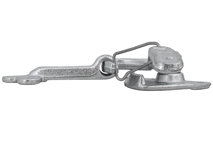 Levé boční tažné zařízení s upevňovacím prvkem WINTERHOFF WV 20-L + WVG 20-A, kompletní uzavření strany přívěsu