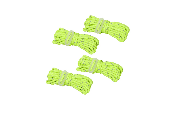 Sada čtyř kotevních šňůr ProPlus 361802 s fluorescenčním povrchem pro 4m stan