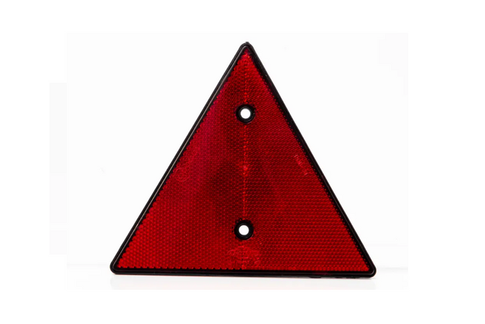 Červený trojúhelníkový reflektor FRISTOM DOB-031 158mm reflektor