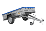 Přívěs za auto 200x125 UNITRAILER GARDEN 201 KIPP s rámem H-0 a modrým krytem