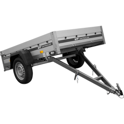 Přívěs s hliníkovými bočnicemi 200x125 Unitrailer Garden 201 KIPP ALU
