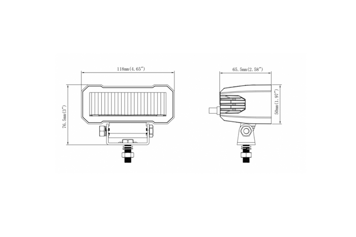 LED pracovní reflektorová svítilna KAMAR L3420 2xLED 1750lm