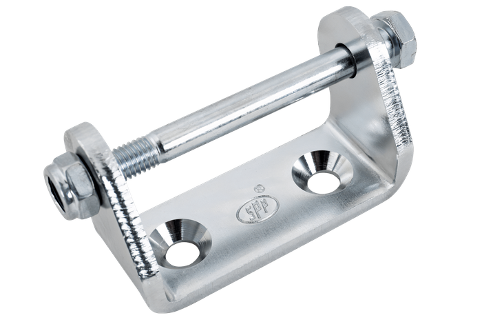 Vestavěný držák pantů STEELPRESS UH-01 pro montáž na bok přívěsu