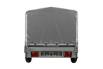 Jednonápravový přívěs s hliníkovými bočnicemi 230x125 Unitrailer Garden 230 KIPP ALU s rámem H-800 a šedým krytem