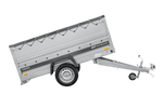 Lehký přívěs 230x125 UNITRAILER FORCE 230 KIPP s bočnicemi BIS, rámem H-0 a šedou plachtou
