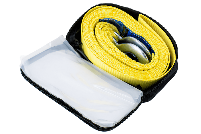 Tažné lano s háky Tažný popruh UNITRAILER 4,5m/50mm/3t žlutý