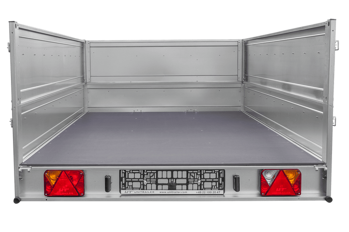 Přívěs za auto 264x150 UNITRAILER GARDEN 265 KIPP s bočnicemi BIS